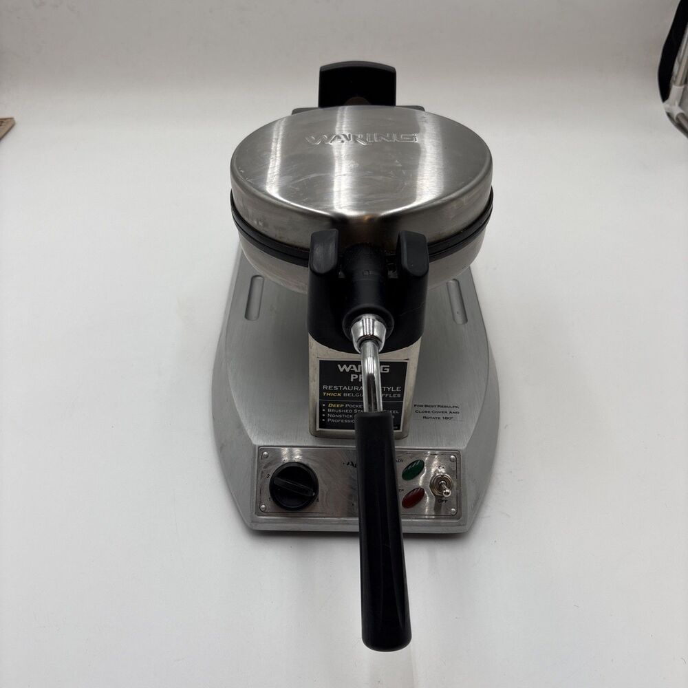 Waring Professional Belgian Waffle Maker WMK300 Rotating Flip Stainless Steel